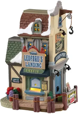Lemax ledford&apos;s landing verlicht kersthuisje Plymouth Corners 2023