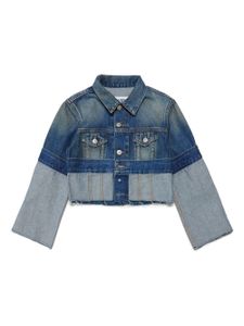 MM6 Maison Margiela Kids veste en jean Re-cut - Bleu