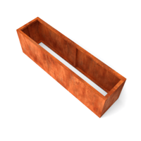 Artesa rechthoekige plantenbakken cortenstaal 2000x500x600 mm - Geroba