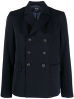 A.P.C. veste à boutonnière croisée - Bleu