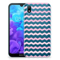 Huawei Y5 (2019) TPU bumper Waves Roze