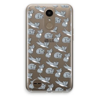 Poezen: LG K10 (2017) Transparant Hoesje