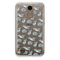 Poezen: LG K10 (2017) Transparant Hoesje
