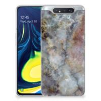 Samsung Galaxy A80 | TPU | Siliconen hoesje | Marmer Grijs Samsung Galaxy A80 | TPU | Siliconen hoesje | Marmer Grijs