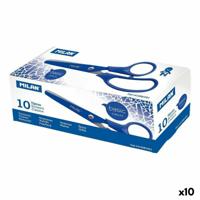 Schaar Milan Blauw Roestvrij staal (10 Stuks)