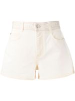 Stella McCartney short court à taille à logo - Tons neutres