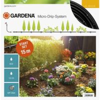 Gardena MDS Start Set S 15m - Efficiënte Druppelirrigatie Tuin, 30cm Afstand