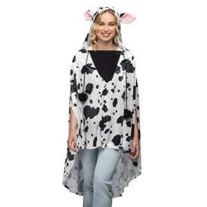 Poncho Koeienprint Volwassenen