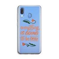 Optimistic flower girl: Samsung Galaxy A40 Transparant Hoesje Optimistic flower girl: Samsung Galaxy A40 Transparant Hoesje