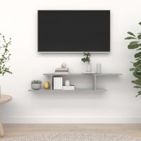 Tv-wandschap 125x18x23 cm spaanplaat betongrijs