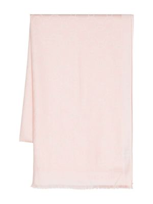 Ferragamo écharpe à motif Gancini - Rose