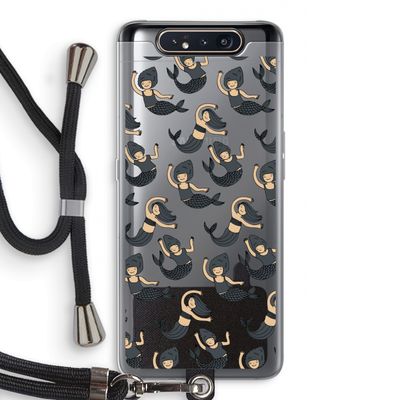 Zeemeermin: Samsung Galaxy A80 Transparant Hoesje met koord