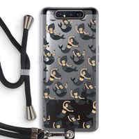 Zeemeermin: Samsung Galaxy A80 Transparant Hoesje met koord