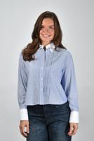 Academia blouse Miuccia CB 1069B-643 riga azzurra