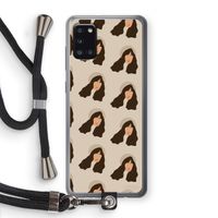 Bonjour mon amour: Samsung Galaxy A31 Transparant Hoesje met koord