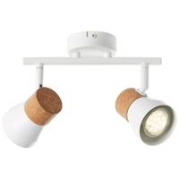Brilliant Kurken plafondspotMoka 2-lichts - 75713/75