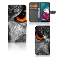 Motorola Moto G10 | G20 | G30 | Telefoonhoesje | Met pasjeshouder | Uil