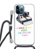 Smile: iPhone 12 Pro Transparant Hoesje met koord