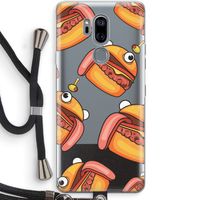 Hamburger: LG G7 Thinq Transparant Hoesje met koord