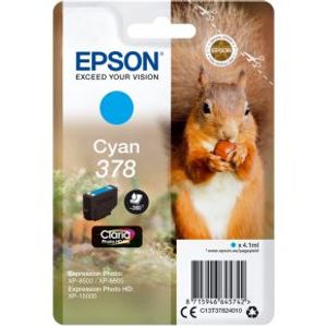 Epson 378 4.1ml 360pagina's Cyaan inktcartridge - [C13T37824020]