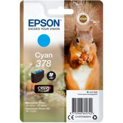 Epson 378 4.1ml 360pagina's Cyaan inktcartridge - [C13T37824020]