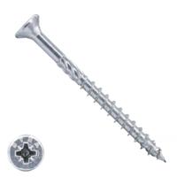 Dynaplus unischroef/spaanplaatschroef vz (verzinkt) pk (platkop) pz2 4.5x70/42 | 200 stuks - 0280.01.34201