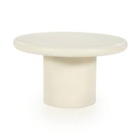 Eleonora Ronde Bijzettafel 'Jade' Magnesium oxide, 66cm