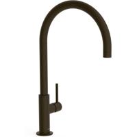 Wastafelkraan Tres Study | Opbouw | Draaibare uitloop | Mengkraan | Hoog model | 1-hendel | Rond | Zwart brons