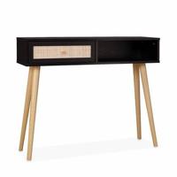 sweeek - Sidetable met rotan