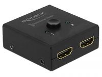 Delock 64072 HDMI 2 - 1 schakelaar bidirectioneel 4K 60 Hz compact - thumbnail