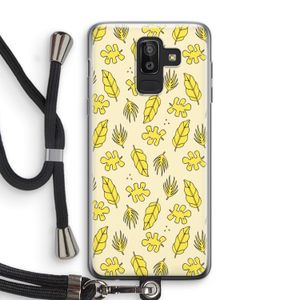 Herfst: Samsung Galaxy J8 (2018) Transparant Hoesje met koord