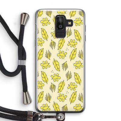 Herfst: Samsung Galaxy J8 (2018) Transparant Hoesje met koord