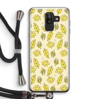 Herfst: Samsung Galaxy J8 (2018) Transparant Hoesje met koord