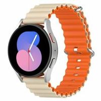 Ocean Style bandje - Beige / oranje - Xiaomi Mi Watch / Xiaomi Watch S1 / S1 Pro / S1 Active / Watch S2 - thumbnail
