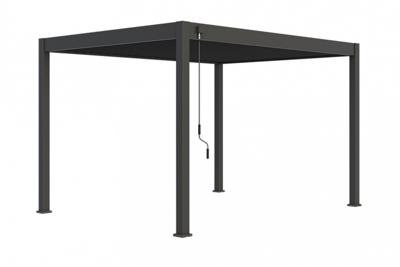 Novus lamellen overkapping 3 x 4 mtr antraciet