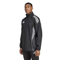 adidas Tiro 25 Competition Allweather Jack Zwart Grijs adidas Tiro 25 Competition Allweather Jack Zwart Grijs