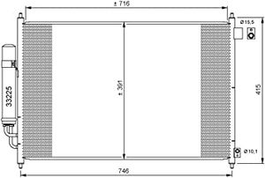 Condensor, airconditioning 35866
