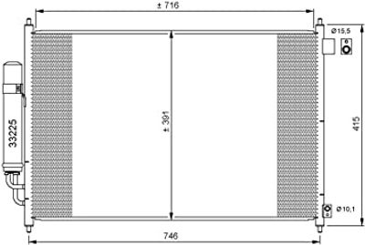 Condensor, airconditioning 35866