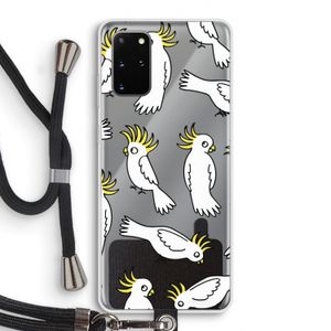 Papegaai: Samsung Galaxy S20 Plus Transparant Hoesje met koord