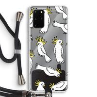 Papegaai: Samsung Galaxy S20 Plus Transparant Hoesje met koord