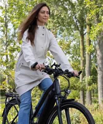Mirage Regenjas rainfall trenchcoat - maat xl - gemaakt van polyester soft touch - off white