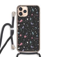 Terrazzo N°16: iPhone 11 Pro Transparant Hoesje met koord