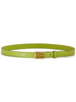 ETRO ceinture en cuir à boucle logo - Vert - thumbnail