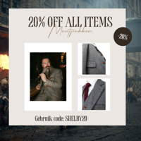 Maatpak Voor Heren | 3-delig Pak | Grijs Visgraat | Thomas Shelby | Peaky Blinders | Peaky Blinders