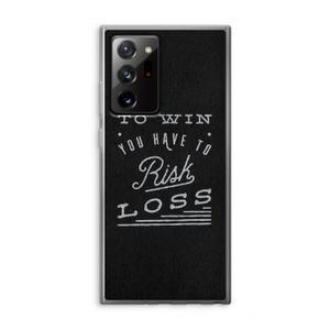 Risk loss: Samsung Galaxy Note 20 Ultra / Note 20 Ultra 5G Transparant Hoesje