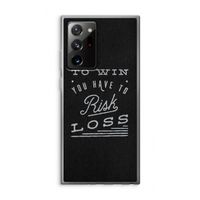 Risk loss: Samsung Galaxy Note 20 Ultra / Note 20 Ultra 5G Transparant Hoesje