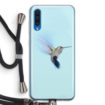 Kolibri: Samsung Galaxy A50 Transparant Hoesje met koord