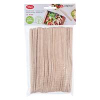 Wegwerp Mes Hout 16cm, 50st. Wegwerp Mes Hout 16cm, 50st.