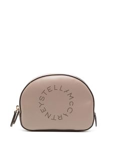 Stella McCartney trousse de toilette zippée à découpe logo - Rose