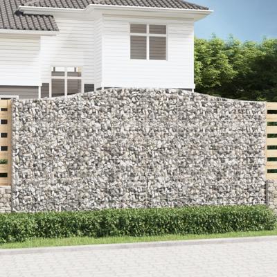 Schanskorven 4 st gewelfd 400x50x200/220 cm ijzer